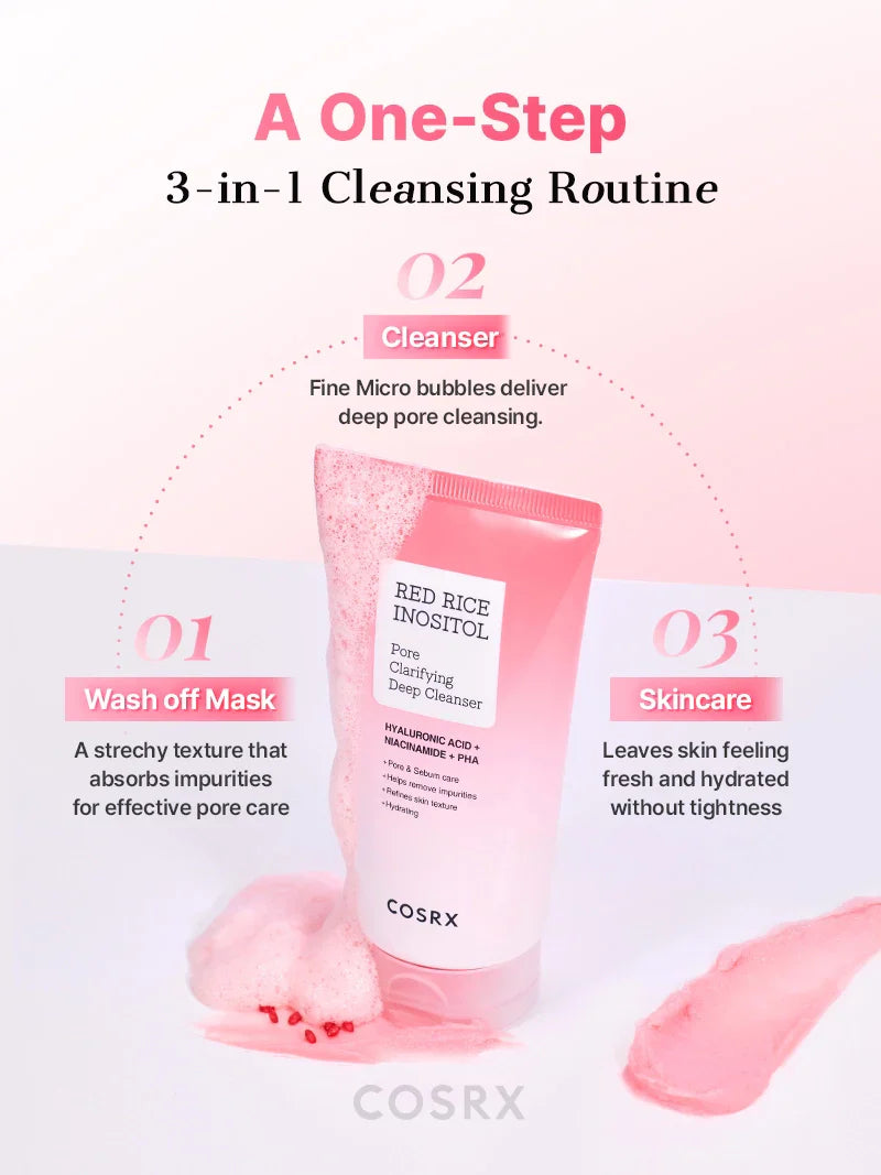 COSRX RED RICE INOSITOL Pore Clarifying Deep Cleanser